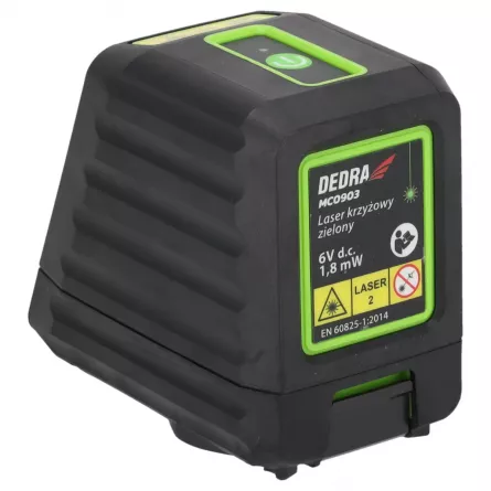 Nivela laser cruce verde DEDRA MC0903, 30 m
