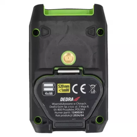 Nivela laser cruce verde DEDRA MC0903, 30 m