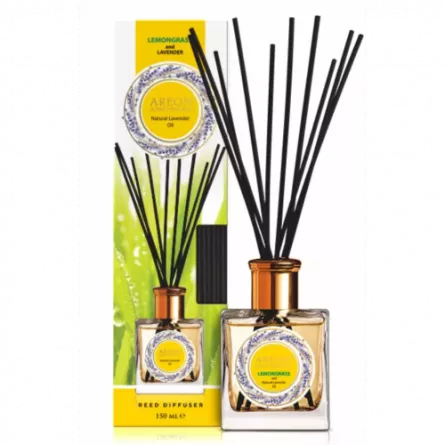 Odorizant pentru casa, Areon Home Perfume, aroma Lemon Grass & Lavender oil, ambalare 150 ml
