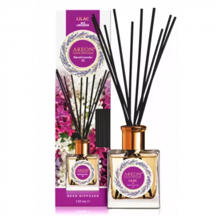 Odorizant pentru casa, Areon Home Perfume, aroma Lilac & Lavender oil, ambalare 150 ml