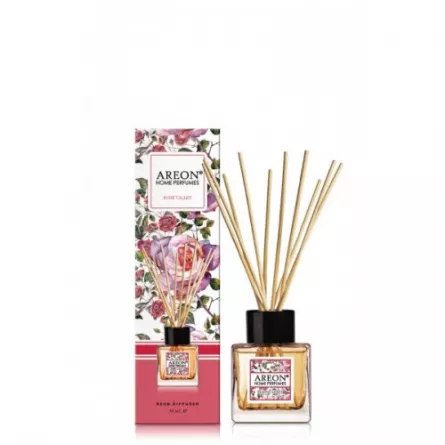 Odorizant pentru casa, Areon Home Perfume, aroma Rose Valley, ambalare 150 ml