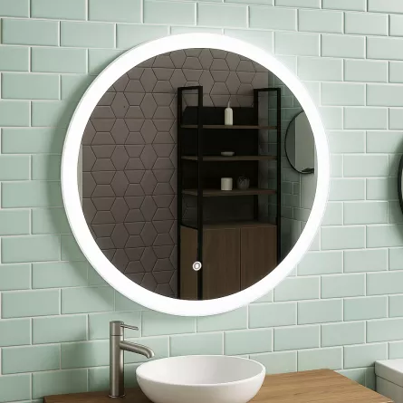 Oglindă cu iluminare LED și întrerupător touch, MD2, D60 cm 17998