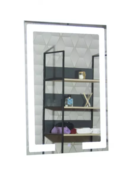 Oglinda cu iluminare LED si intrerupator touch, MD1, dimensiuni 60 x 80 cm