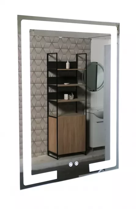Oglinda cu iluminare LED si intrerupator touch si functie dezaburire, MD1, dimensiuni 60 x 80 cm