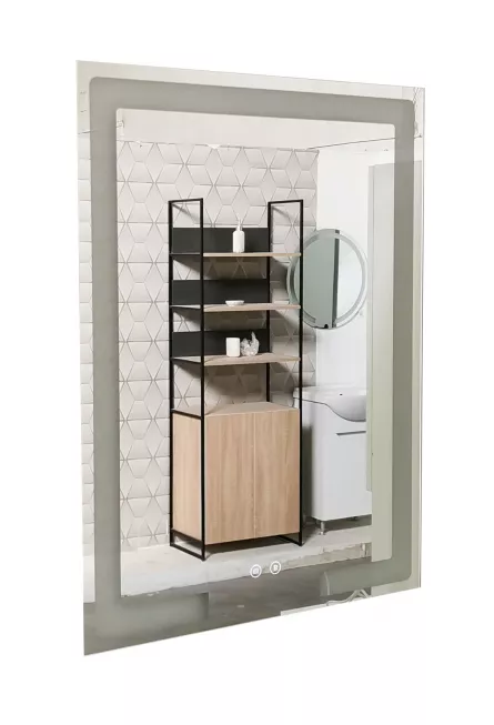 Oglinda cu iluminare LED si intrerupator touch si functie dezaburire, MD1, dimensiuni 60 x 80 cm
