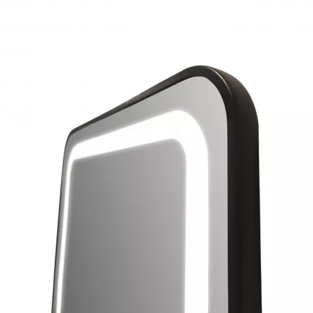 Oglinda cu rama neagra si iluminare LED ZI300