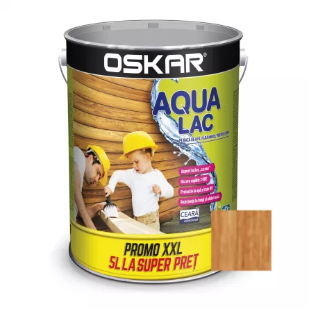 Oskar Aqua Lac, mahon, pe baza de apa, interior / exterior, 5 L