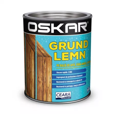 Oskar grund pentru lemn, pe baza de apa, ambalare 0.75 L