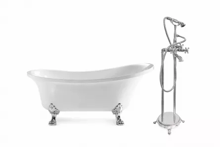 Cada freestanding AF201 170x75 cm + baterie freestanding retro L007