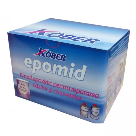 Pachet Epoxi Kober Epomid, pentru interior, culoare alba