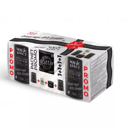 Pachet Magic Efect vopsea decorativa Pearl cu efect dune de nisip, 0,9 + 0,9 L + Glitter + Pensula Cadou