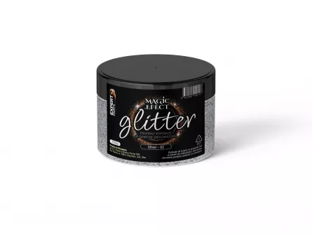 Pachet Magic Efect vopsea decorativa Pearl cu efect dune de nisip, 0,9 + 0,9 L + Glitter + Pensula Cadou