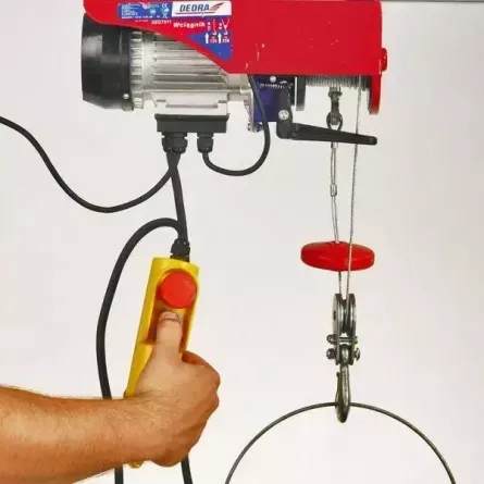 Palan electric cu cablu 1000W, 250kg-cablu 12m sau 500kg - cablu 6m