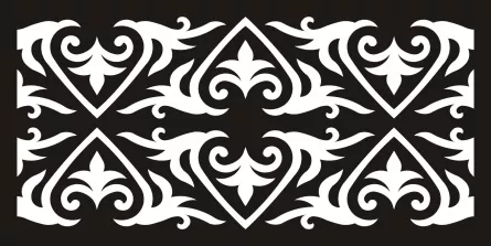 Panou decorativ din tabla otel debitat laser M037.003 grosime 3 mm dimensiune 1000x2000 mm