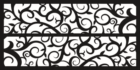 Panou decorativ din tabla otel debitat laser M038.003 grosime 3 mm dimensiune 1000x2000 mm