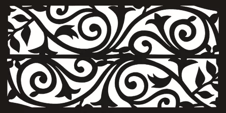 Panou decorativ din tabla otel debitat laser M039.003 grosime 3 mm dimensiune 1000x2000 mm
