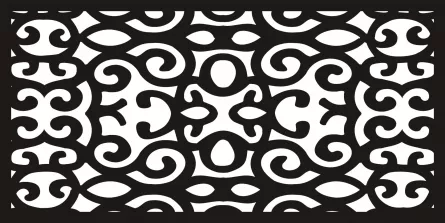 Panou decorativ din tabla otel debitat laser M041.003 grosime 3 mm dimensiune 1000x2000 mm