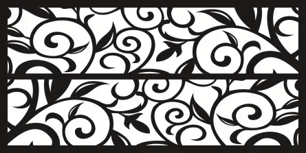 Panou decorativ din tabla otel debitat laser M042.003 grosime 3 mm dimensiune 1000x2000 mm