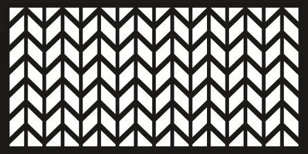 Panou decorativ din tabla otel debitat laser M058.003 grosime 3 mm dimensiune 1000x2000 mm
