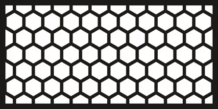 Panou decorativ din tabla otel debitat laser M064.003 grosime 3 mm dimensiune 1000x2000 mm