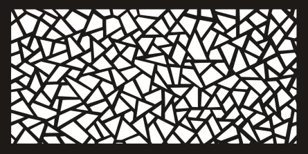 Panou decorativ din tabla otel debitat laser M103.003 grosime 3 mm dimensiune 1000x2000 mm