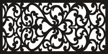Panou decorativ din tabla otel debitat laser M106.003 grosime 3 mm dimensiune 1000x2000 mm