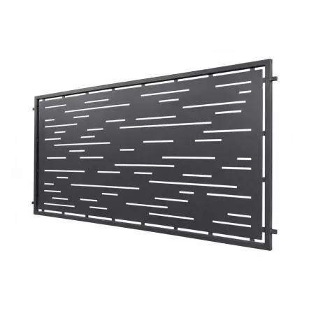 Panou decorativ din tabla otel debitat laser si teava TRS sudata, model M129 LXX, grosime 3 mm dimensiune 1000x2000 mm