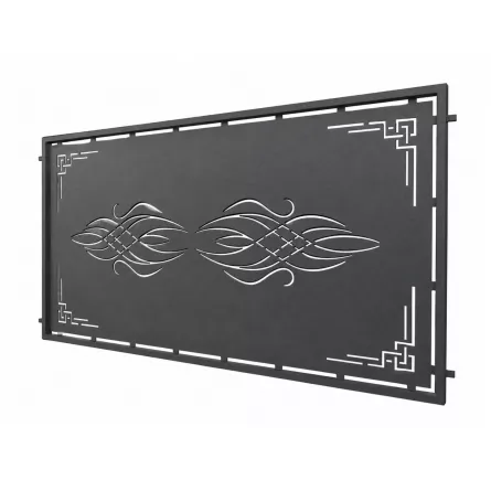 Panou decorativ din tabla otel debitat laser si teava TRS sudata, model M159 LXX, grosime 3 mm dimensiune 1000x2000 mm
