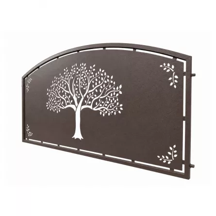 Panou decorativ din tabla otel debitat laser si teava TRS sudata, model M105 ARCO LXX, grosime 3 mm dimensiune 1000x2000 mm