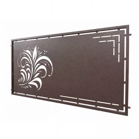 Panou decorativ din tabla otel debitat laser si teava TRS sudata, model M127 LXX, grosime 3 mm dimensiune 1000x2000 mm