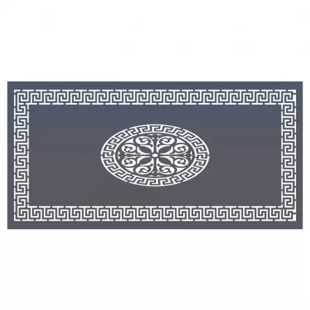 Panou decorativ din tabla otel grosime 3 mm debitat laser 1000x2000 mm pentru garduri RUF 01