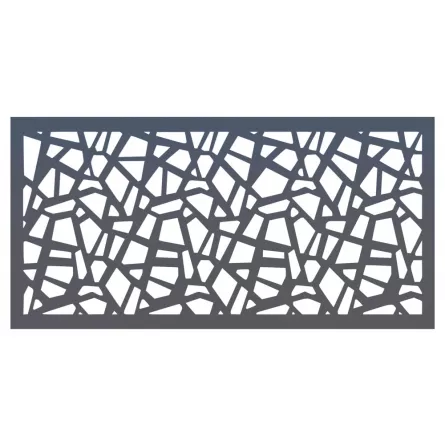 Panou decorativ din tabla otel grosime 3 mm debitat laser 1000x2000 mm pentru garduri RUF 02