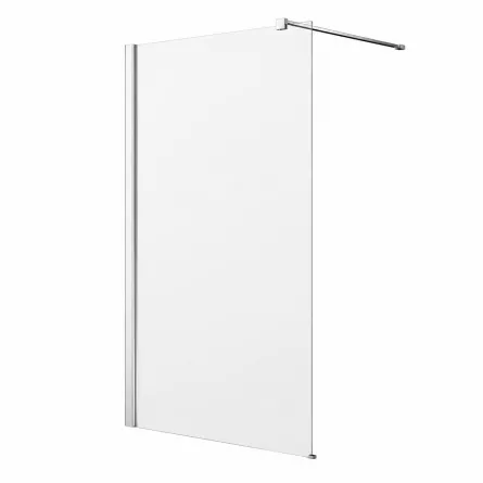 Panou dus sticla transparenta WI006-8TC, grosime stilca 8 mm, 90x200 cm, walk-in, profile aluminiu cromat