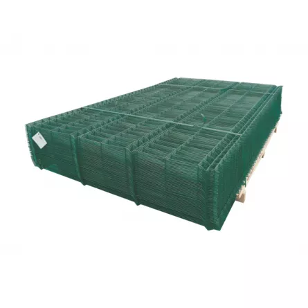 Panou gard bordurat plastifiat verde diametru fir 3.5 mm dimensiune 1500x2500 mm