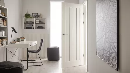 Panou riflaj LINERIO L-LINE WHITE 2650 x 122 x 21 mm