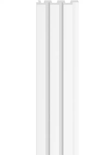 Panou riflaj LINERIO M-LINE WHITE 2650 x 122 x 12 mm