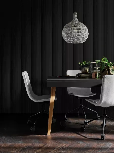 Panou riflaj LINERIO S-LINE BLACK 2650 x 122 x 12  mm