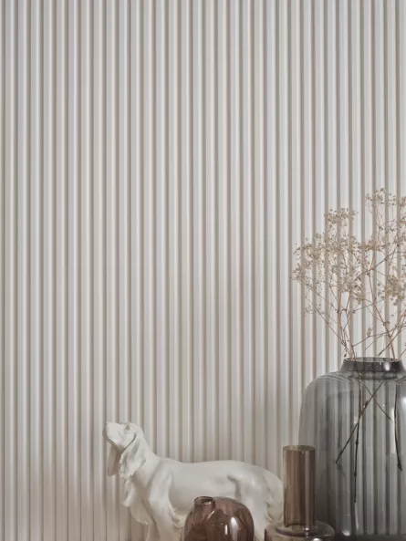 Panou riflaj LINERIO S-LINE WHITE 2650 x 122 x 12 mm