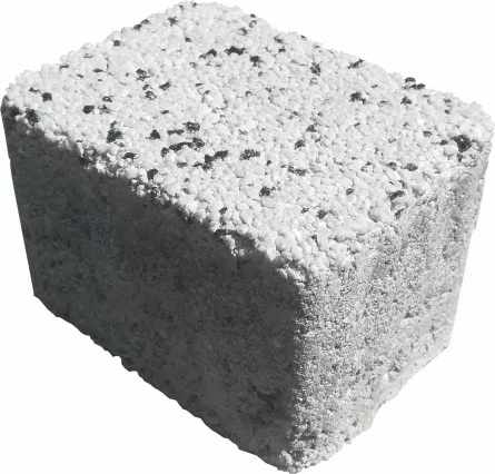 Pavele vibropresate din beton grosime 6 cm SYMM 101 Arco Granito, culoare alba