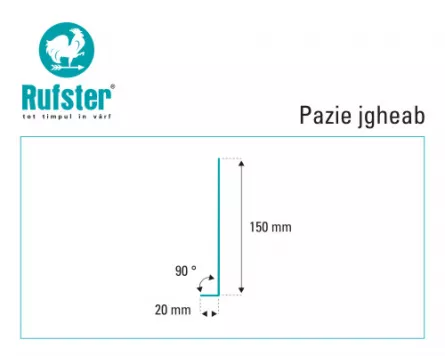 Pazie jgheab Rufster Premium 0,5 mm grosime 3005 visiniu