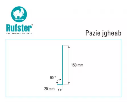 Pazie jgheab Rufster Premium 0,5 mm grosime 9002 alb