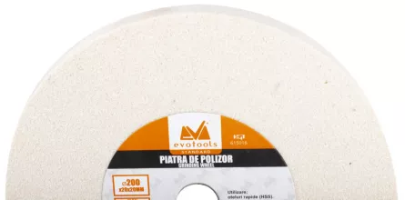 Piatra pentru polizor HSS 200 x 20 mm, granulatie P60, culoare alba