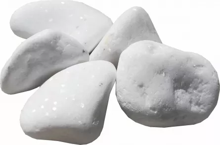 Pietre de marmura Thasos, dimensiuni 1-3 cm, culoare alba