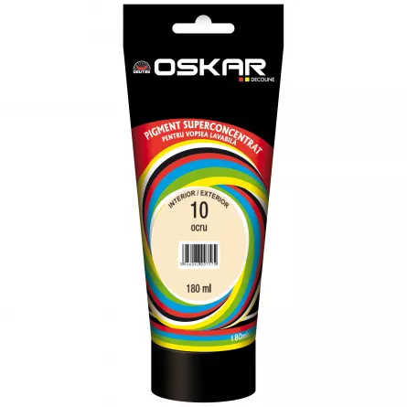 Pigment Oskar pentru vopsea lavabila 10 ocru 180 ml