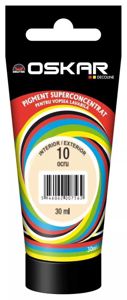 Pigment Oskar pentru vopsea lavabila 10 ocru 30 ml