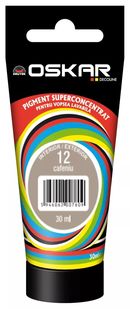 Pigment Oskar pentru vopsea lavabila 12 cafeniu 30 ml