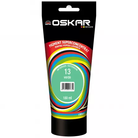Pigment Oskar pentru vopsea lavabila 13 verde 180 ml