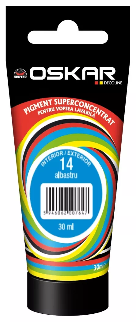 Pigment Oskar pentru vopsea lavabila 14 albastru 30 ml