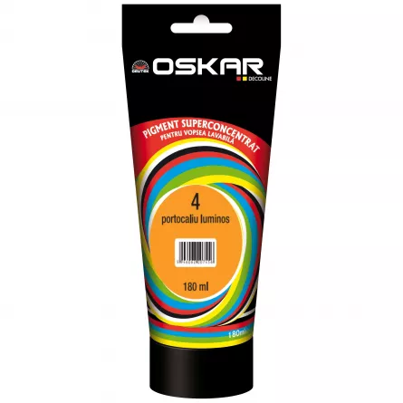 Pigment Oskar pentru vopsea lavabila 4 portocaliu luminos 180 ml