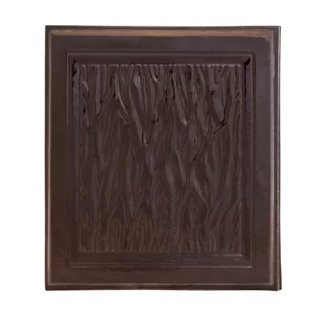 Placa medalion (placa mare) teracota culoare wenge model stejar folosita la realizarea sobelor de teracota